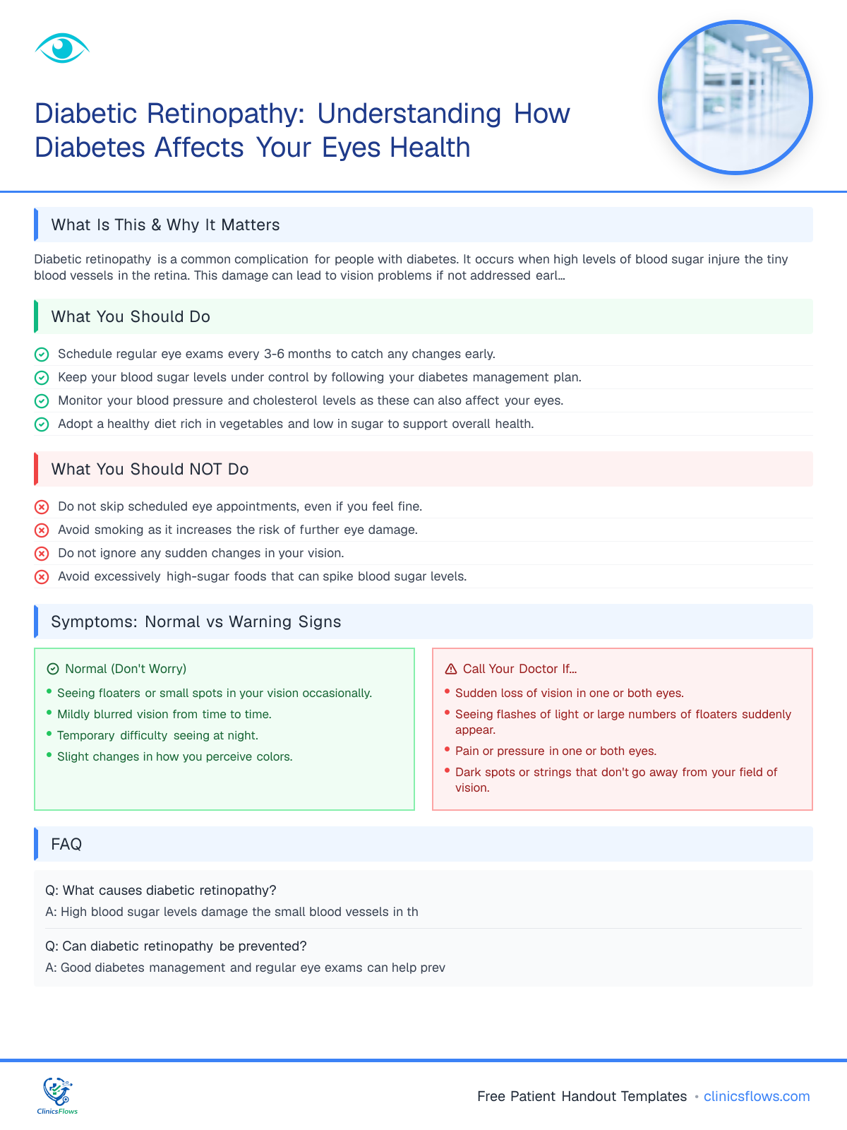 Diabetic Retinopathy: Understanding How Diabetes Affects Your Eyes Health - patient handout preview