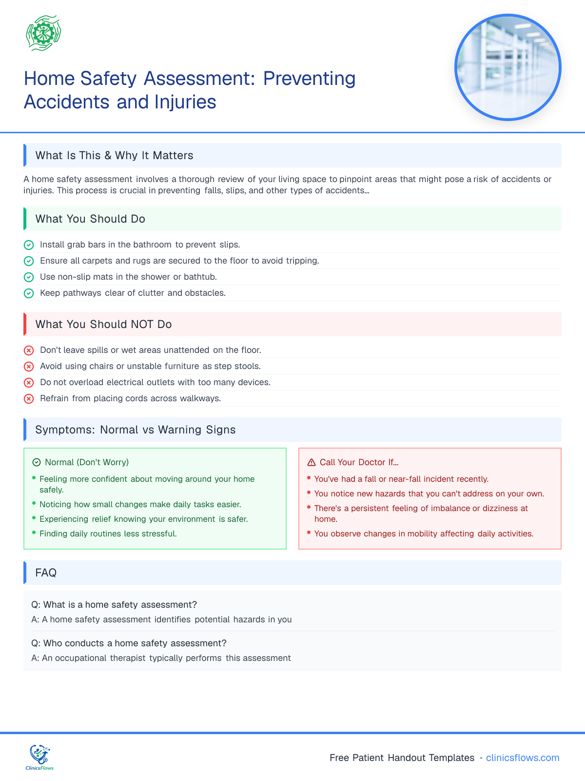 Home Safety Assessment: Preventing Accidents and Injuries - patient handout preview