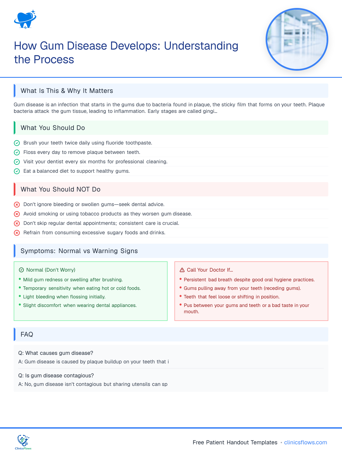 How Gum Disease Develops: Understanding the Process - patient handout preview