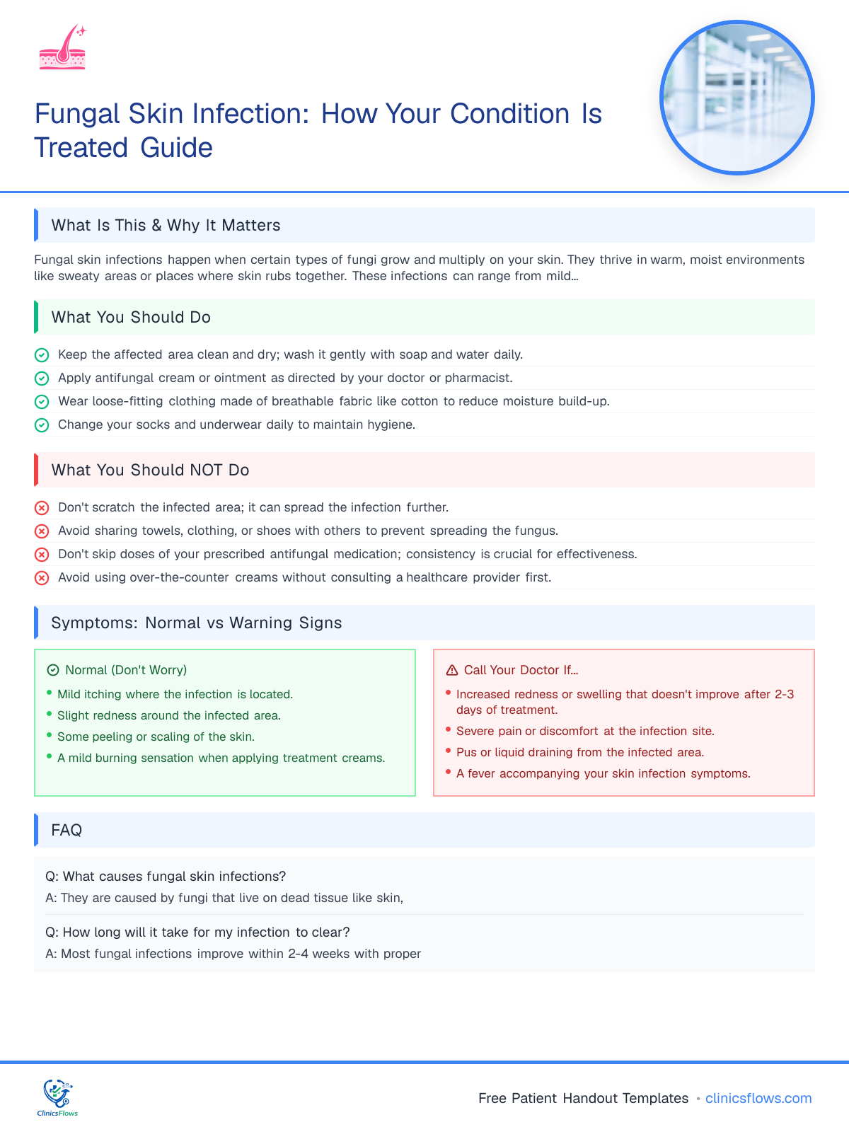 Fungal Skin Infection: How Your Condition Is Treated Guide - patient handout preview