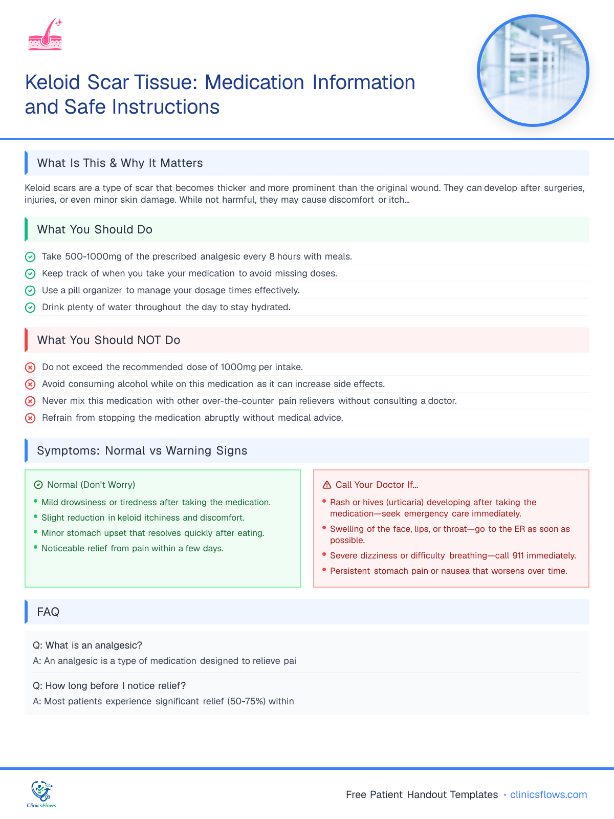 Keloid Scar Tissue: Medication Information and Safe Instructions - patient handout preview
