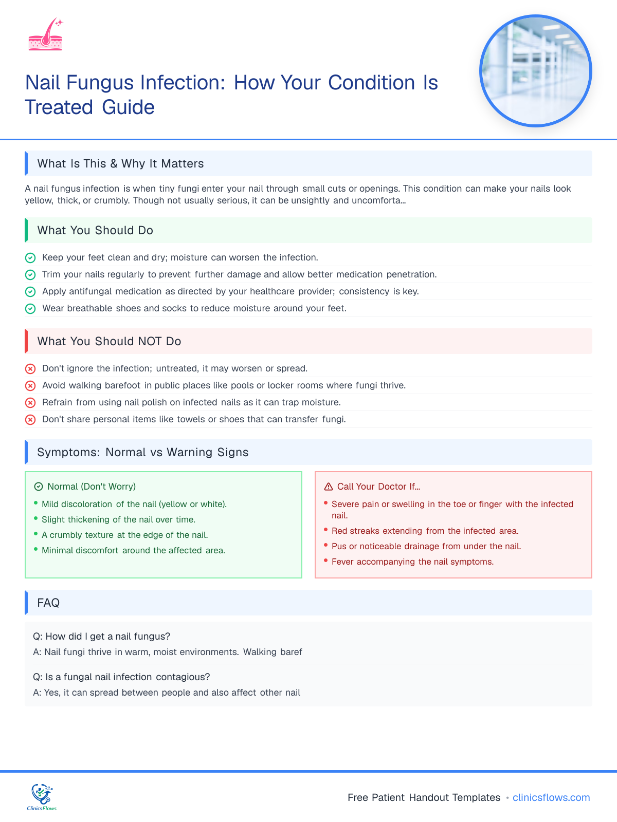 Nail Fungus Infection: How Your Condition Is Treated Guide - patient handout preview