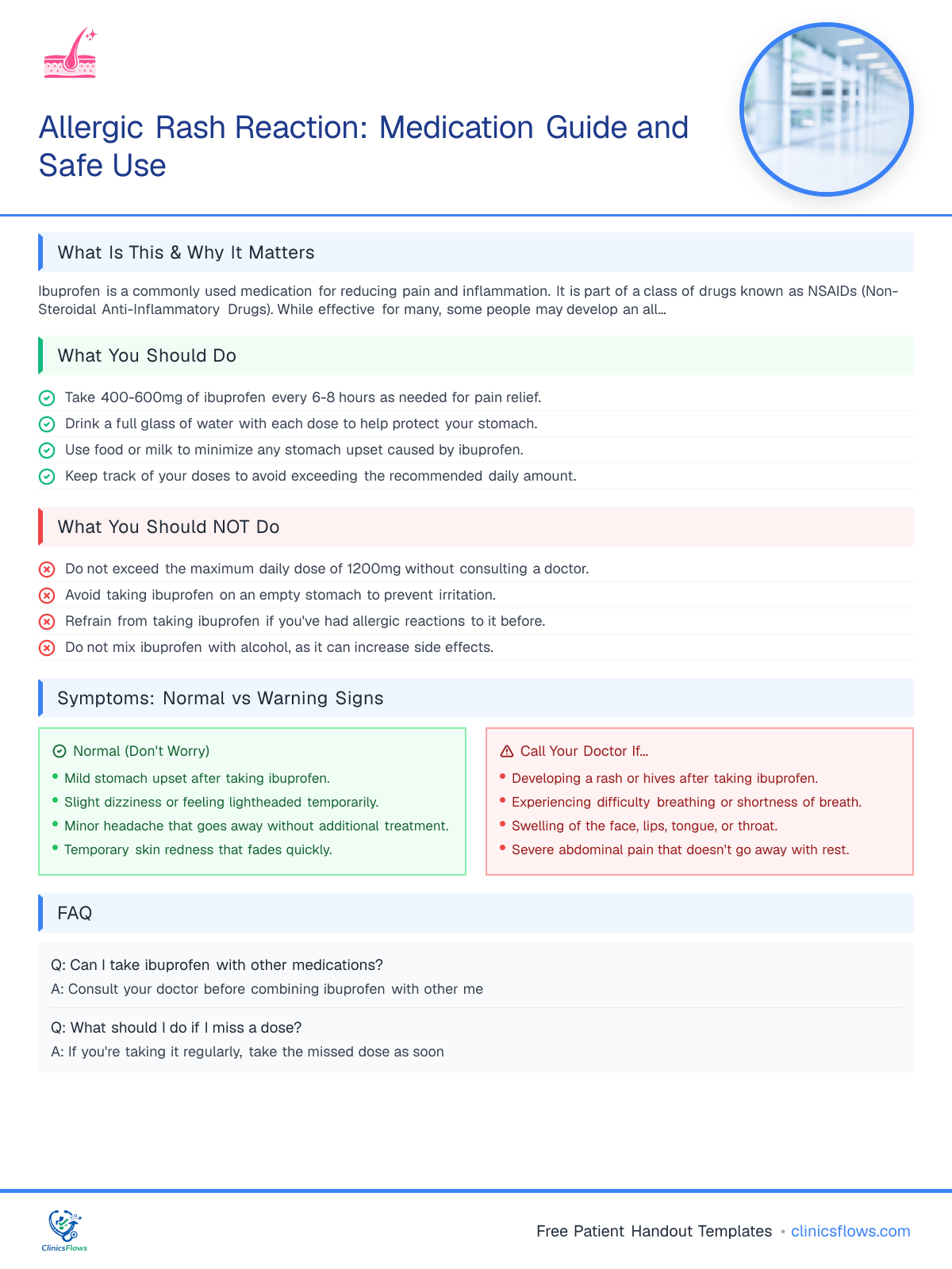 Allergic Rash Reaction: Medication Guide and Safe Use - patient handout preview